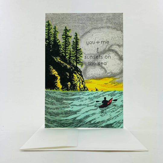 Old School Stationers - You + Me and sunsets on the sea