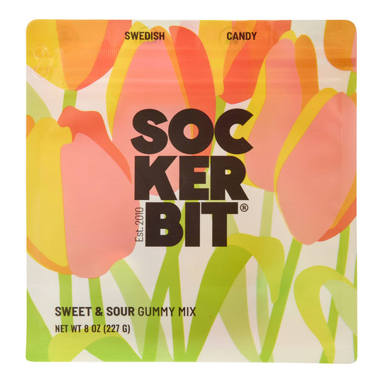 Sockerbit - Spring Gummy Mix Swedish Candy Bag (Sweet & Sour) 8oz