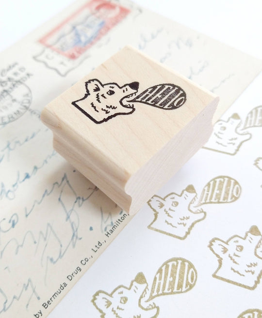 Peppercorn Paper - Hello Bear Stamp