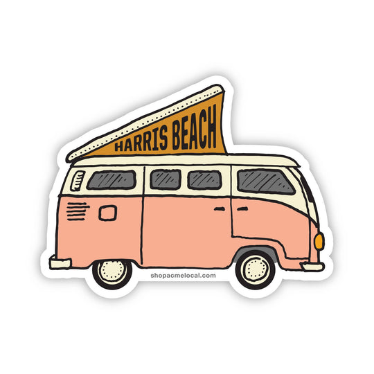 Acme Local - VW Camper Customizable Sticker: Mustard