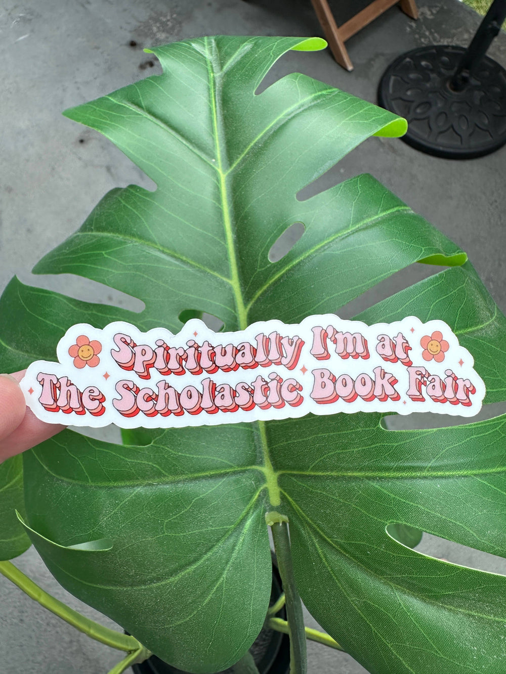 ShopSourSweetener - Spiritually I'm At The Scholastic Book Fair Sticker, Bookish