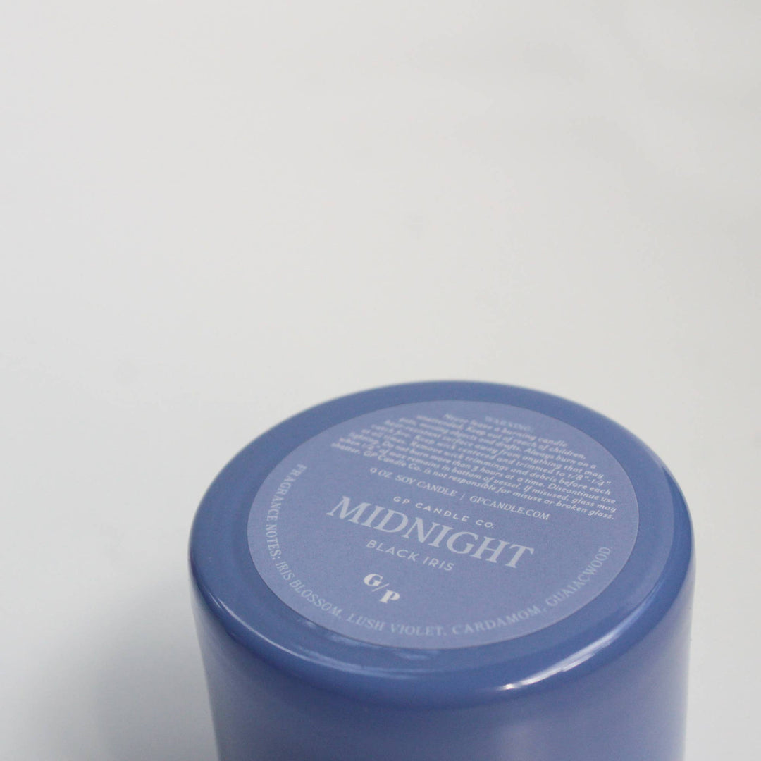 GP Candle Co. - Midnight 9 oz. Hue Candle (Black Iris)