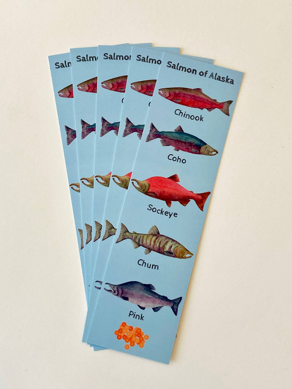 Tiny Nest Studio - Salmon of Alaska Bookmark
