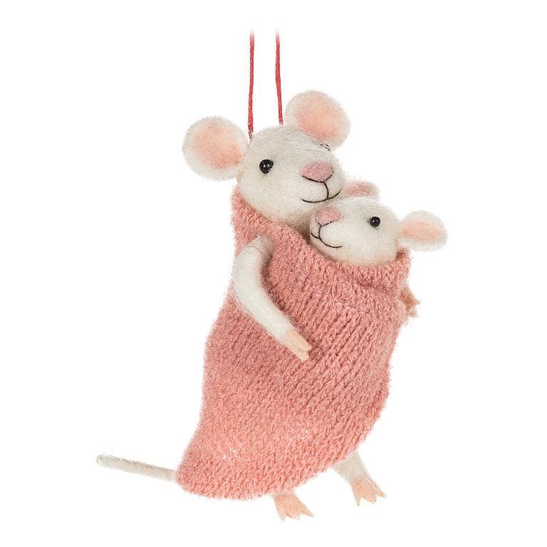 Abbott - Mother & Baby Mouse Ornament