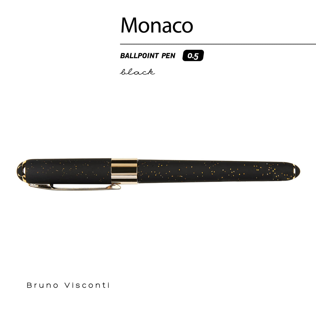 BV by Bruno Visconti - Monaco -Black with Gold Glitter