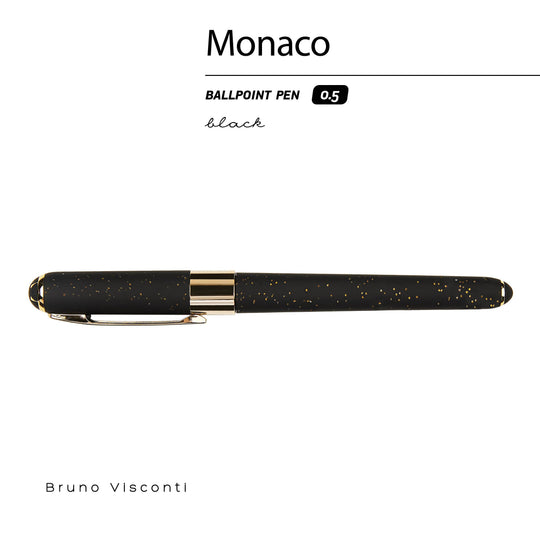 BV by Bruno Visconti - Monaco -Black with Gold Glitter