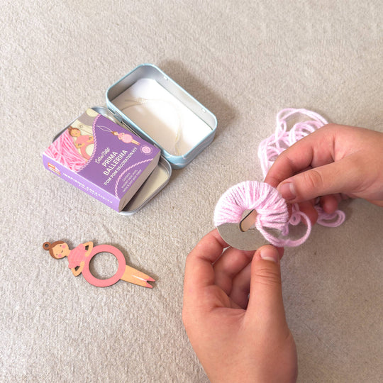 Cotton Twist (WE PREPAY ALL USA DUTIES) - Make Your Own Pom Pom Ballerina Decoration Kit
