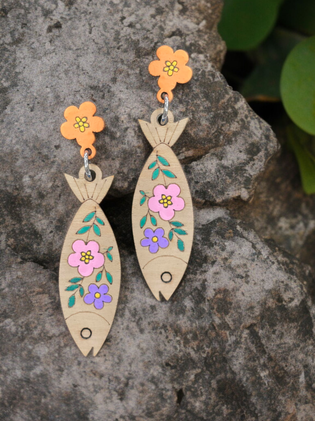Sadie J. & Co. - FLORAL FISH | Stud + Dangle Earrings