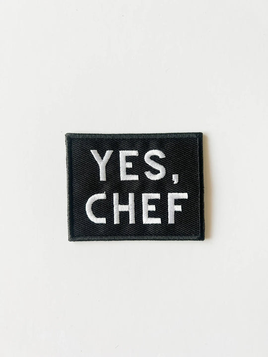 Field Trip Threads - Yes Chef Black Iron-on Sew-on Patch