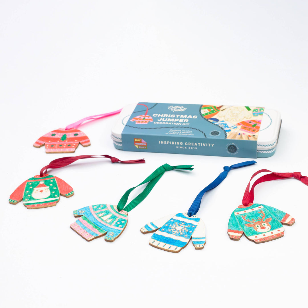 Cotton Twist (WE PREPAY ALL USA DUTIES) - Christmas Jumper Decoration Kit