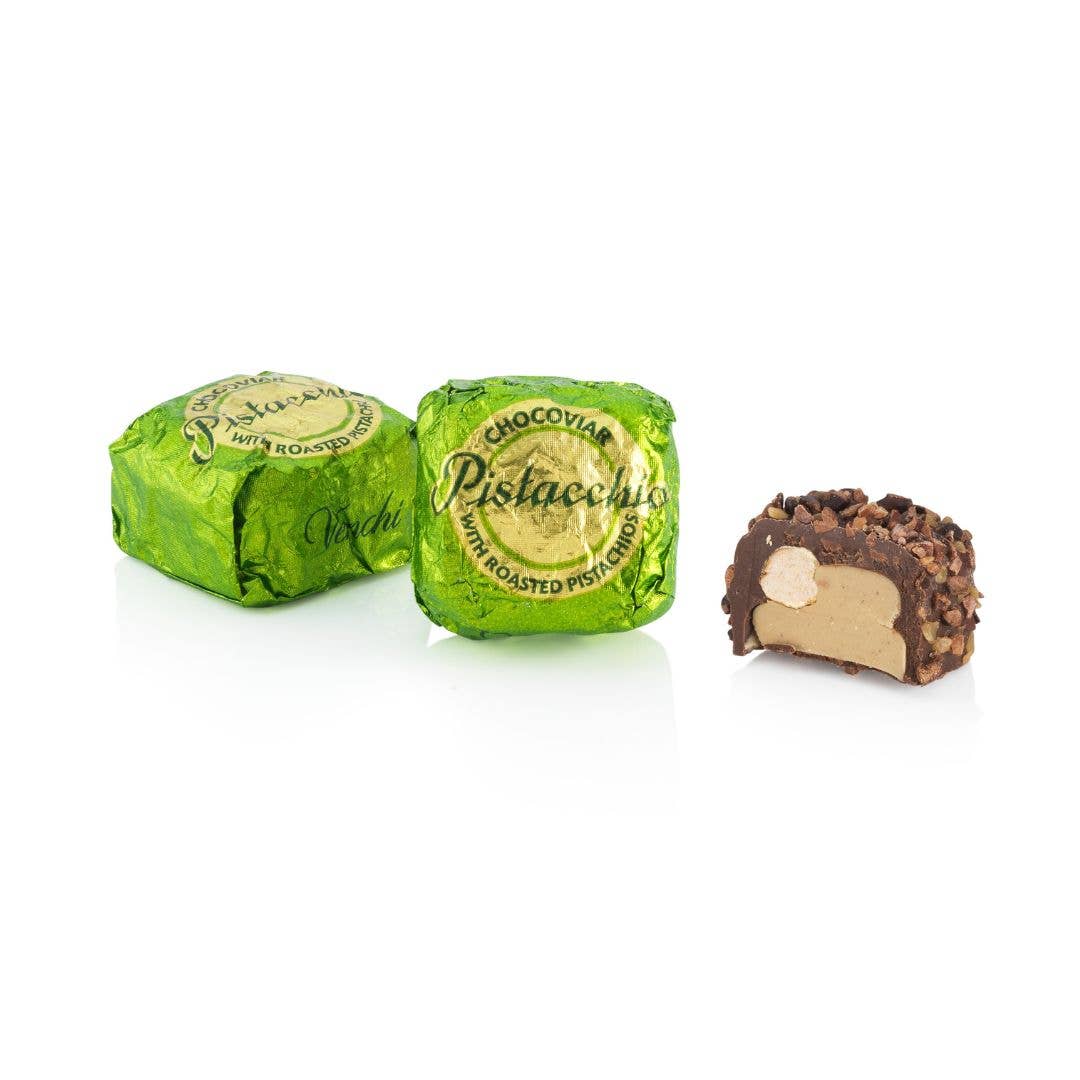 Venchi - Pistachio Filled Extra Dark Chocolate - Italian Gourmet