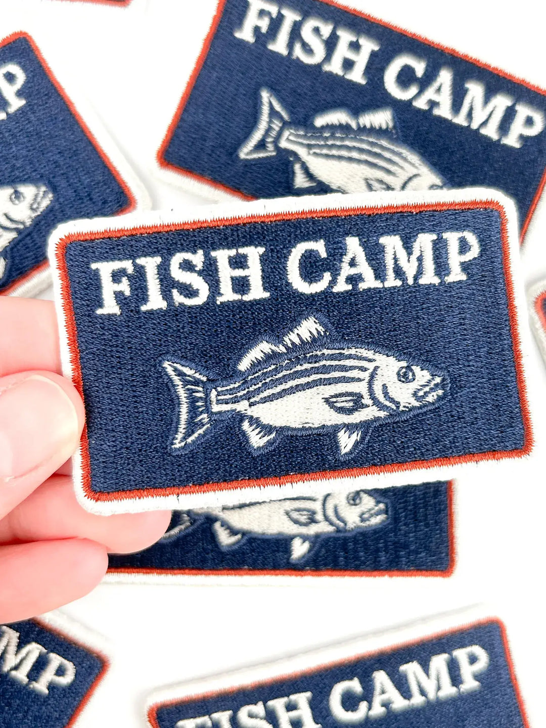 Field Trip Threads - Fish Camp Patch – Embroidered Iron On Coastal Outdoors Lake