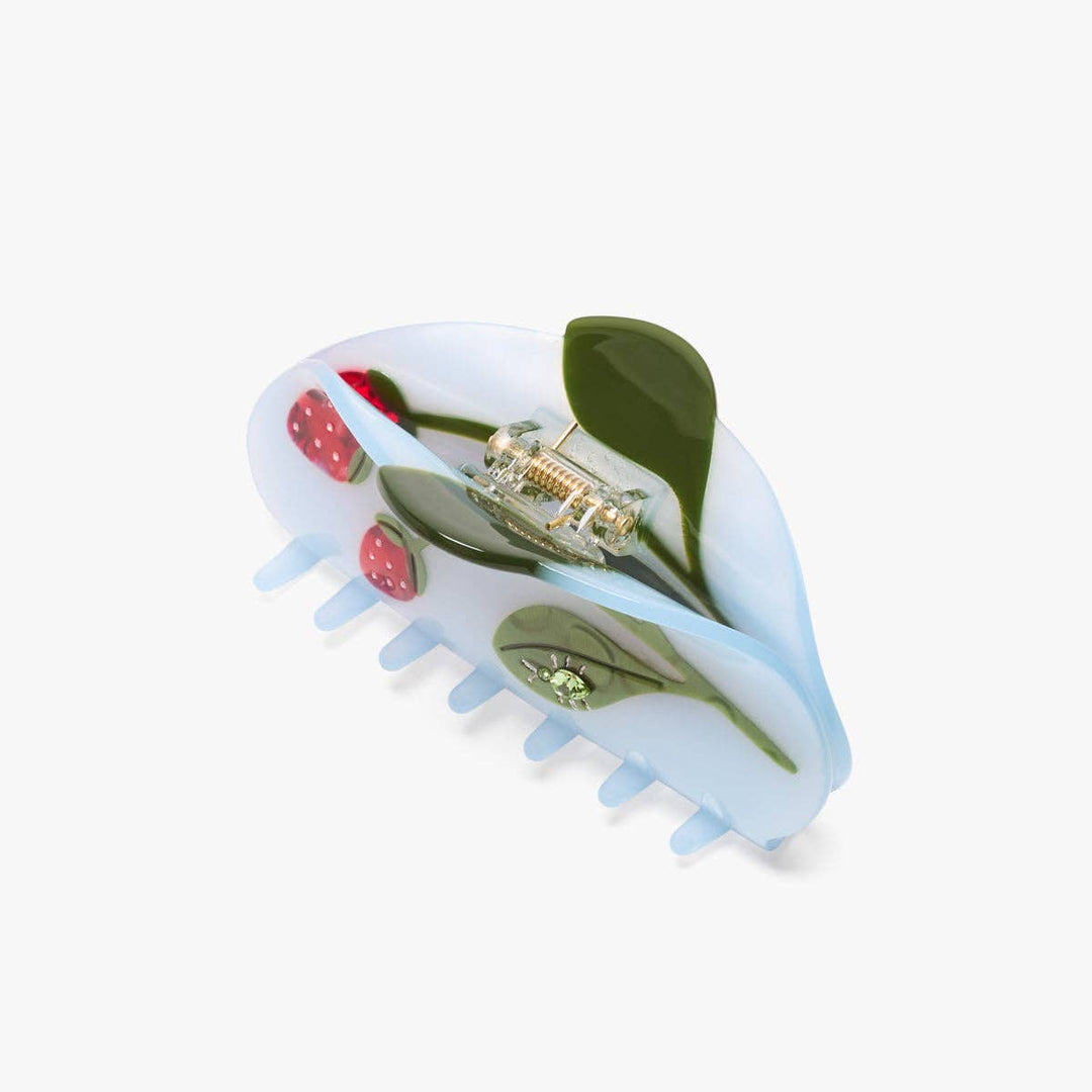 WINONA IRENE - Forest Berry Strawberry Jewel Beetle Acetate Hiar Claw Clip