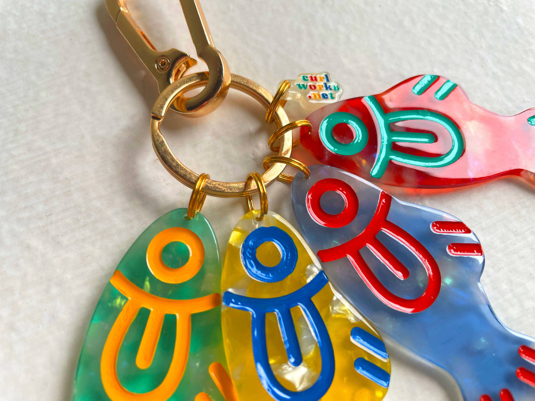 Curlworks - Loud Fishes Bag Charm