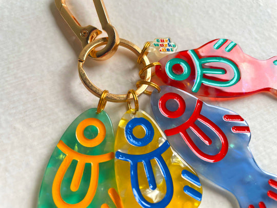 Curlworks - Loud Fishes Bag Charm