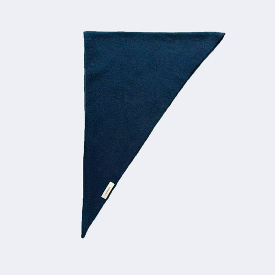 SALINA TRADING INC - 12 Color Selection 100% Wool Knitted Triangle Scarf for Women: Klein Blue / 110x37cm