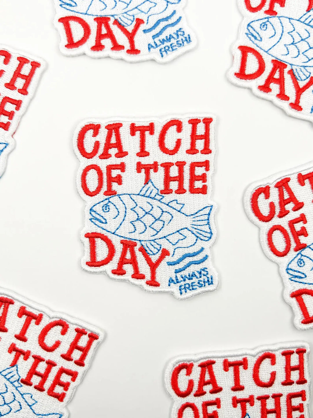 Field Trip Threads - Catch of the Day Patch – Fun Embroidered Iron On Coastal