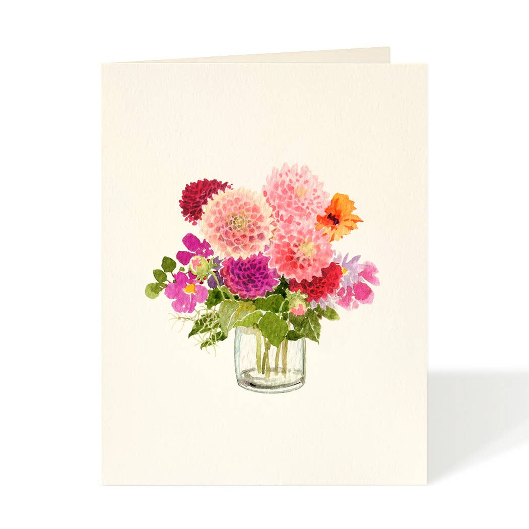 Felix Doolittle - Autumn Dahlias - Flower Garden Greeting Cards: Occasion Card