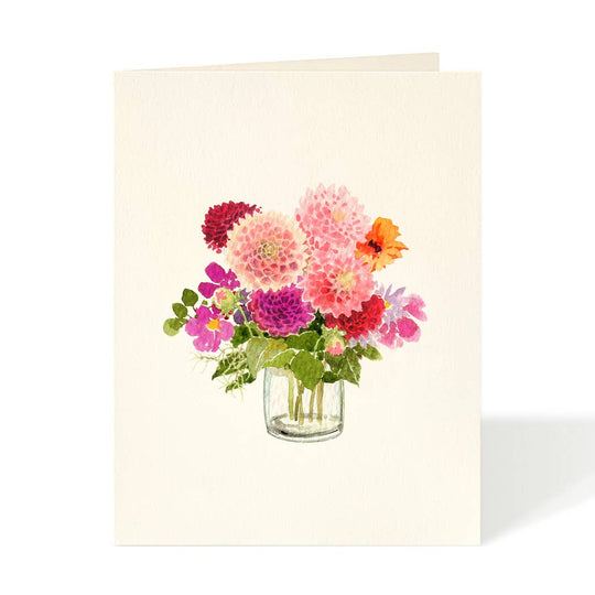 Felix Doolittle - Autumn Dahlias - Flower Garden Greeting Cards: Occasion Card