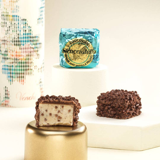 Venchi - Stracciatella Cream Filled Milk Chocolate - Italian Gourmet
