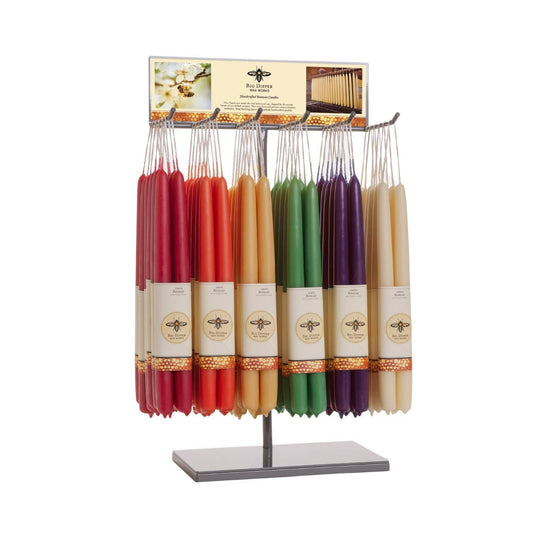Big Dipper Wax Works - Taper Candles – 100% Pure Beeswax – 4 New Colors: Sage / Standard (12" x 7/8")