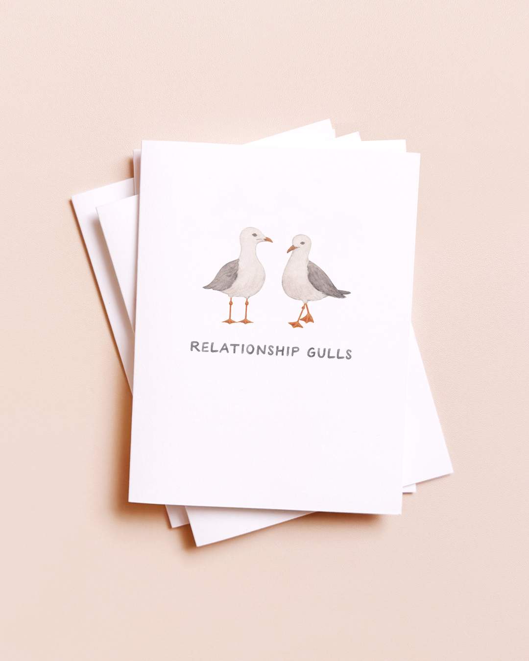 Amy Zhang - Relationship Gulls — Funny Animal Love / Anniversary Card