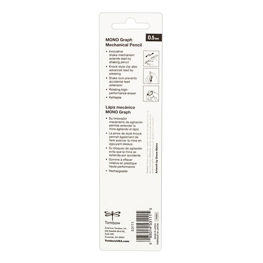 Tombow - MONO Graph Mechanical Pencil, Tri Color