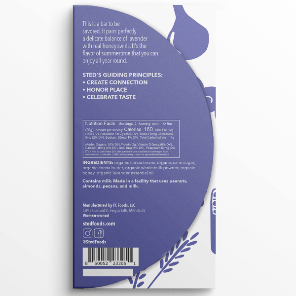 Sted Chocolate - Honey Lavender