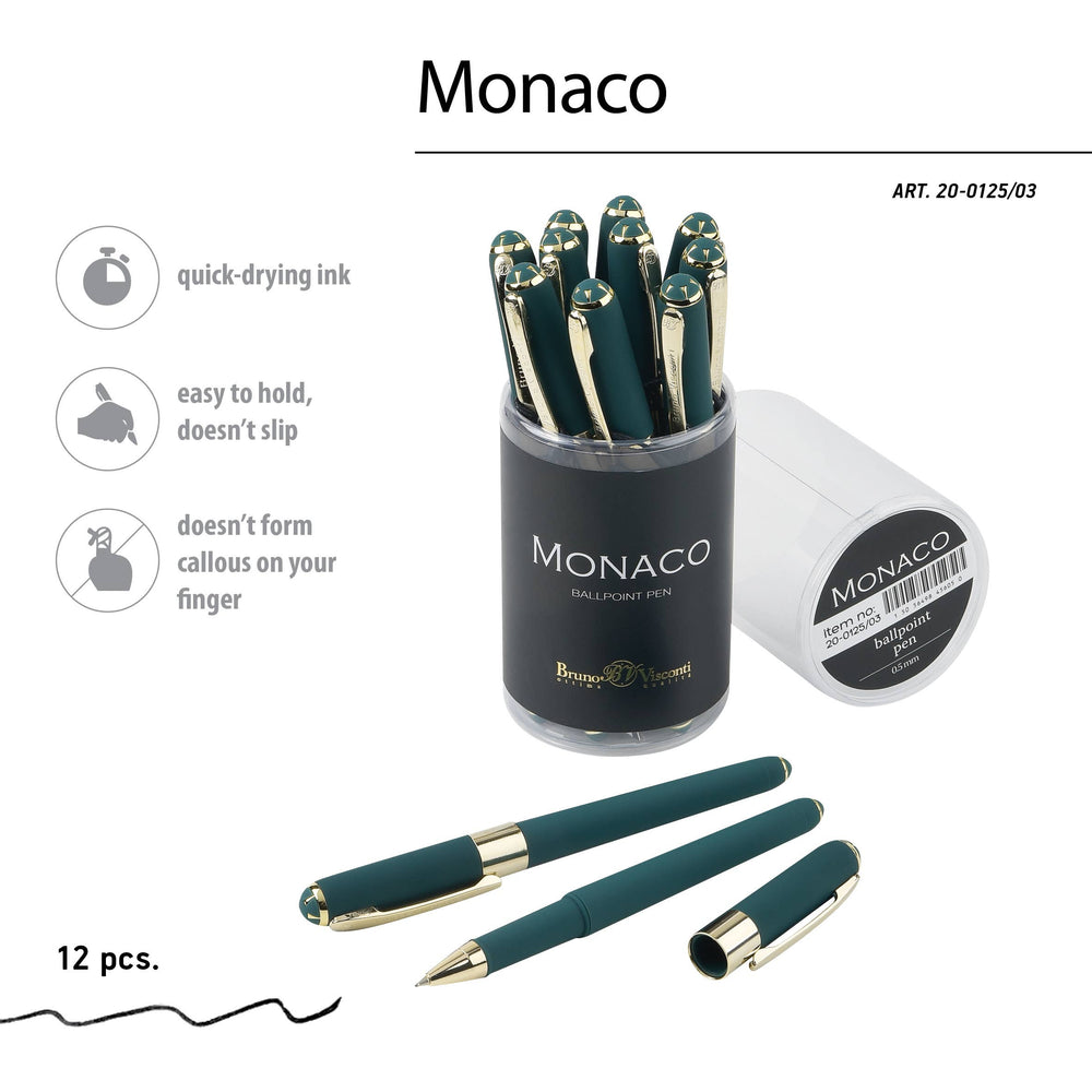 BV by Bruno Visconti - Forest Green Monaco Fine Point Soft Touch Pen, 0.5mm