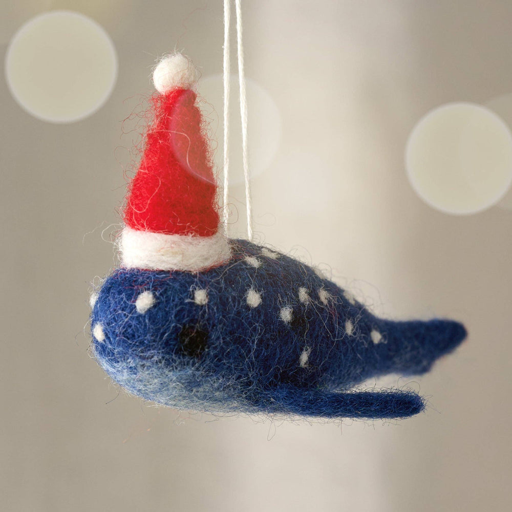 Ten Thousand Villages - Mobi Blue Whale Ornament