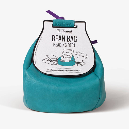 if USA - Bookaroo Bean Bag Reading Rest: Turquoise and Purple