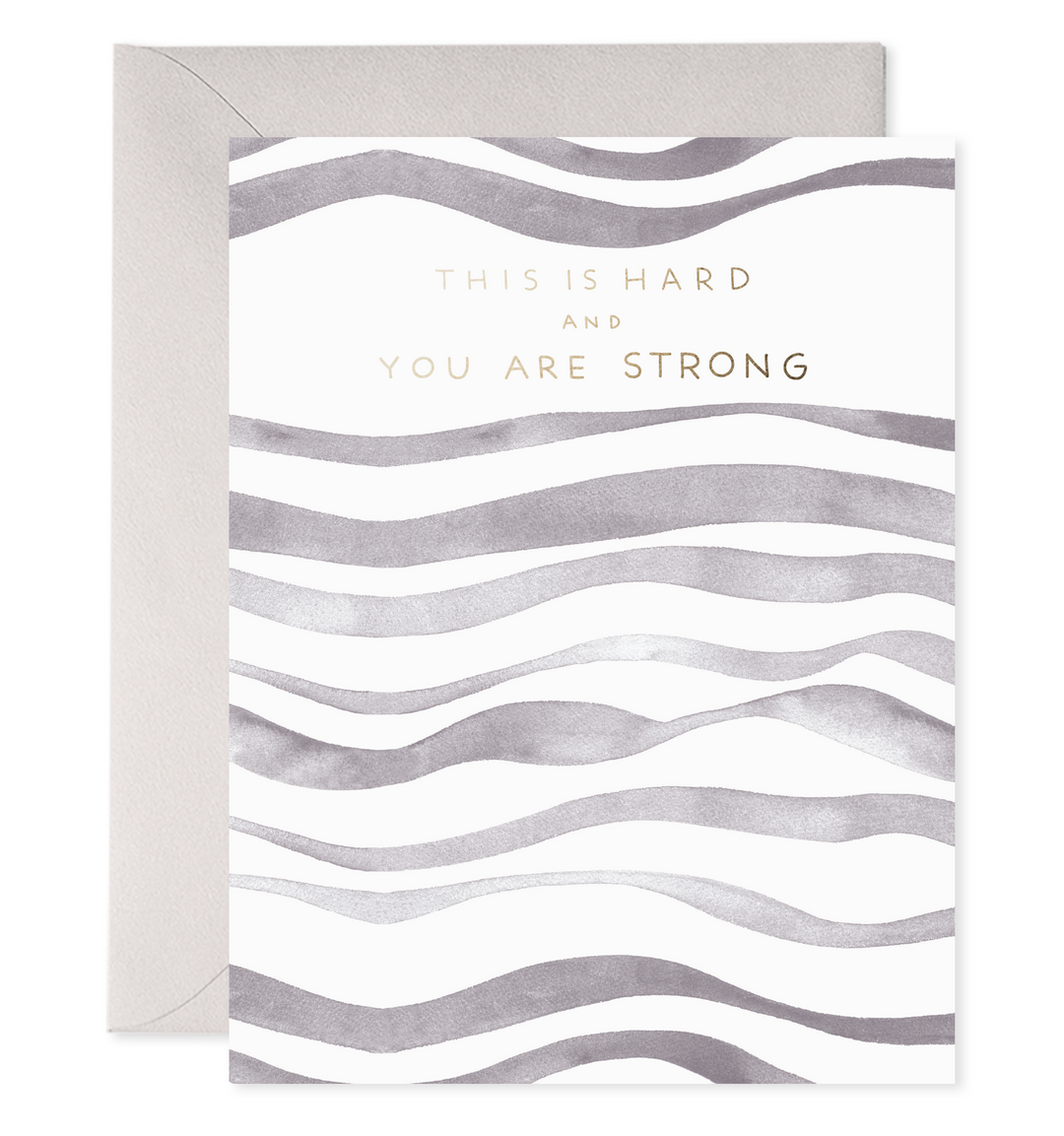 Grey Waves Card