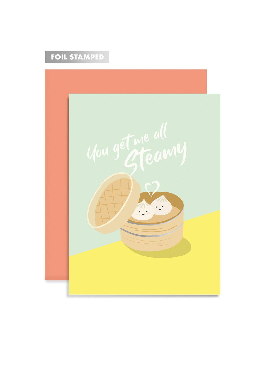 Steamy Dumplings Greeting Card