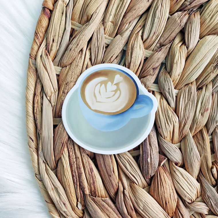 Latte Coffee Sticker